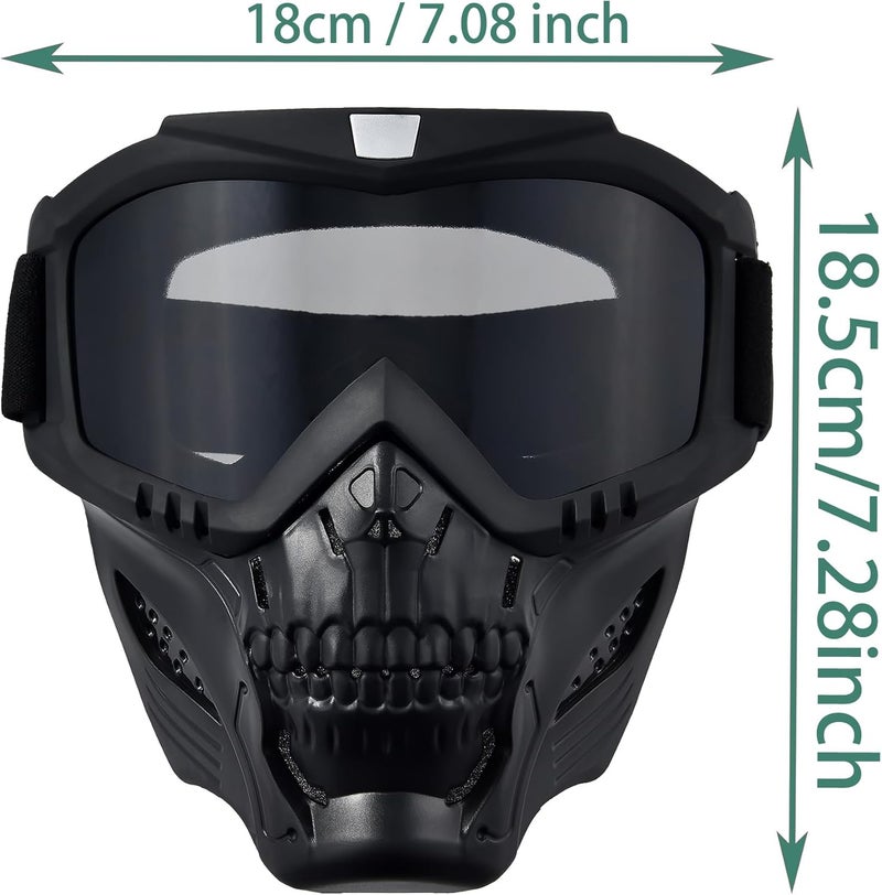 PLOOTA Motorcycle Face Mask Full Face,Dirt Bike Goggles Motocross, ATV, Offroad, Riding Racing Goggles for Men Women - Image 5